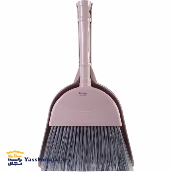 جارو و خاک انداز دسته کوتاه لیمون