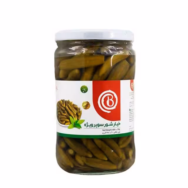 خیارشور سوپر ویژه بیژن 680 گرمی