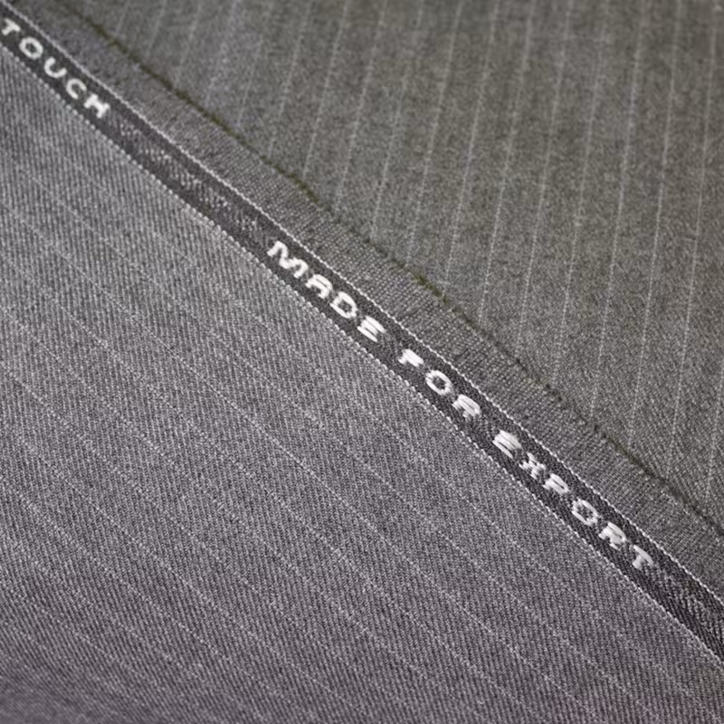  پارچه شلوار فاستونی سیناتکس  فام ملانژ مشکی  - قواره بزرگ