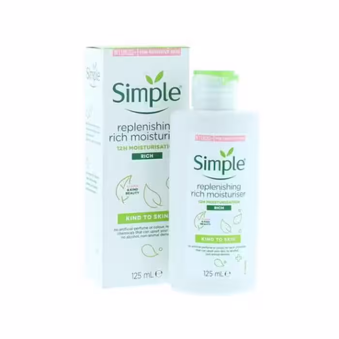 کرم آبرسان سیمپل SIMPLE مدل RICH حجم 125 میلی لیتر