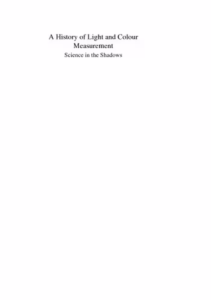 خرید و دانلود نسخه کامل کتاب History of light and color