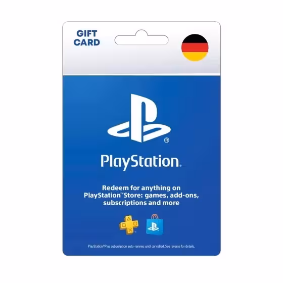 خرید گیفت کارت پلی استیشن آلمان PSN Gift Card EUR €100 با بهترین قیمت