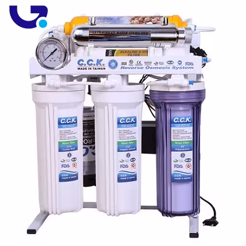 تصفیه آب 7 مرحله ایی سی سی کا شاسی فلزی با ست uv