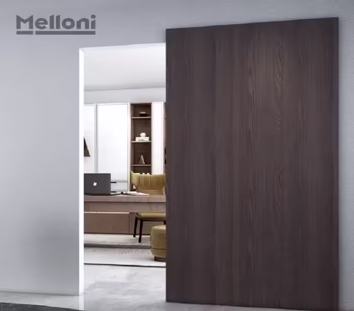 مکانیزم و ریل درب مخفی تک درب 80 کیلویی سری ghost ملونی کد 11090