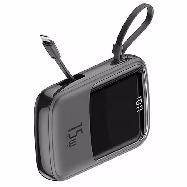 پاوربانک Lightning مدل Baseus PPQD-B01 Q pow Digital Display با ظرفیت 10000mAh سفید - فروشگاه اینترنتی پروتاچ