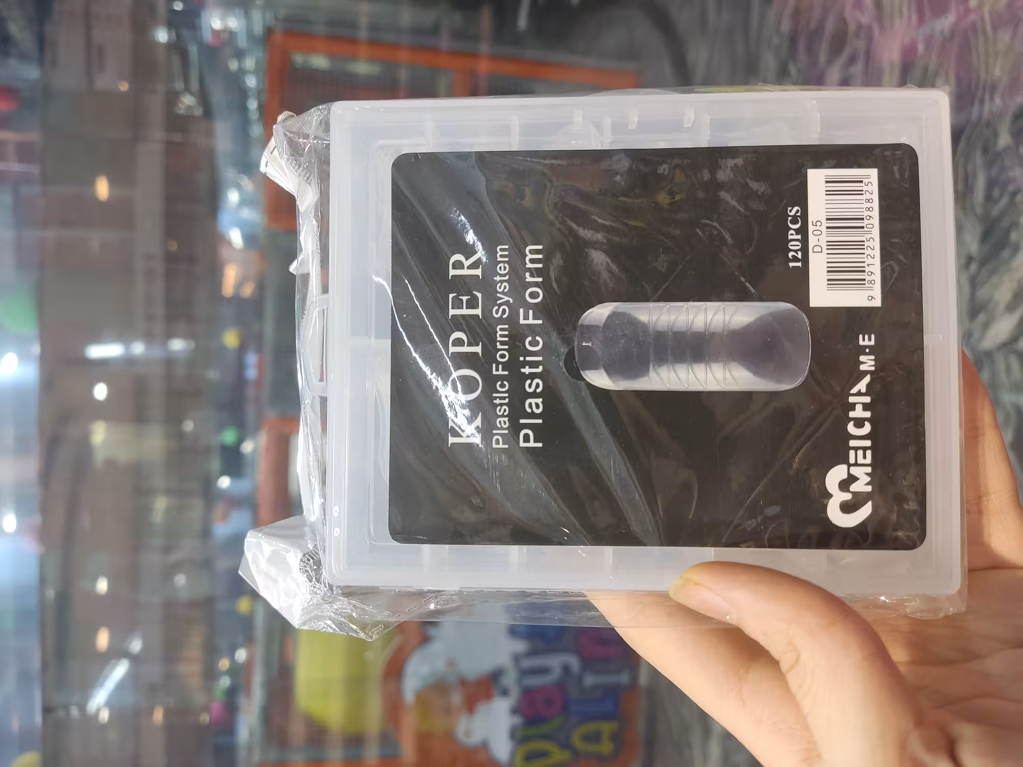 قالب موقت کاشت ژل ناخن انگشتان پا  120 عددی مچا Meicha کد D05