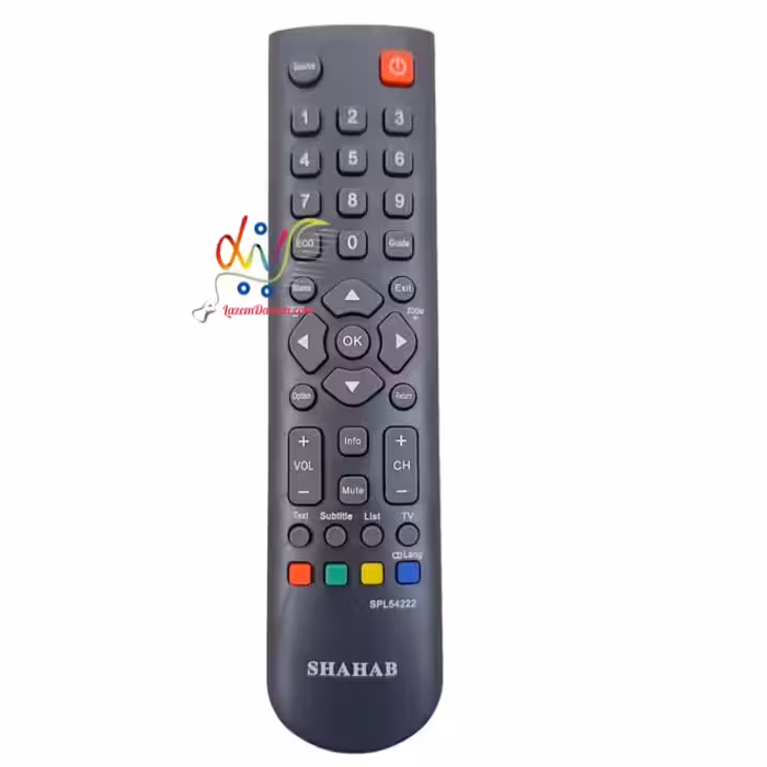 کنترل تلویزیون شهاب 54222 طرح تی سی ال