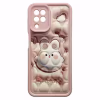 قاب سولید پافری عروسکی طرح Rabbit مناسب برای Samsung A22-4G