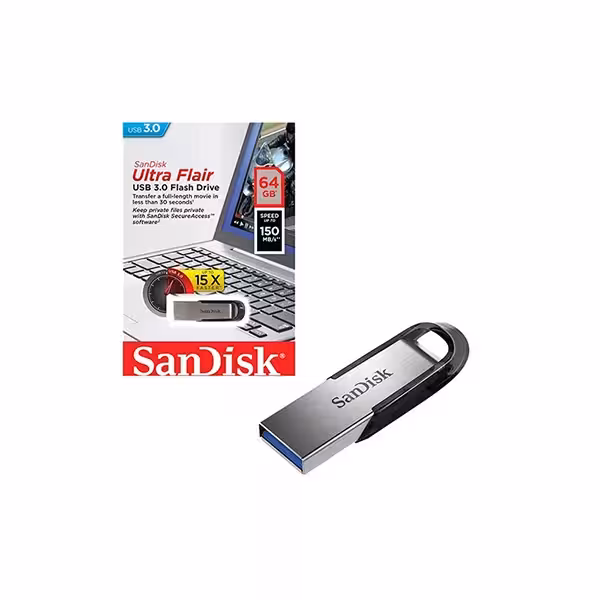 فلش مموری USB 3.0 سن دیسک مدل Ultra Flair SDCZ73 ظرفیت 64 گیگابایت