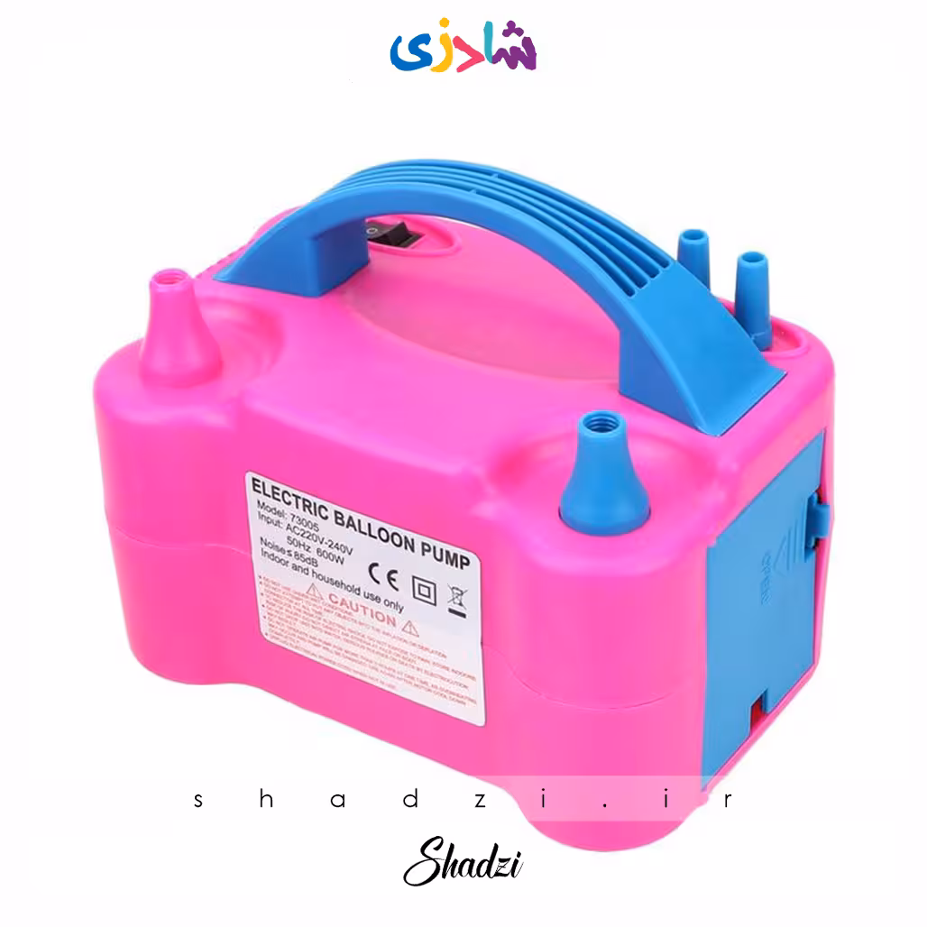 پمپ باد برقی بادکنک صورتی