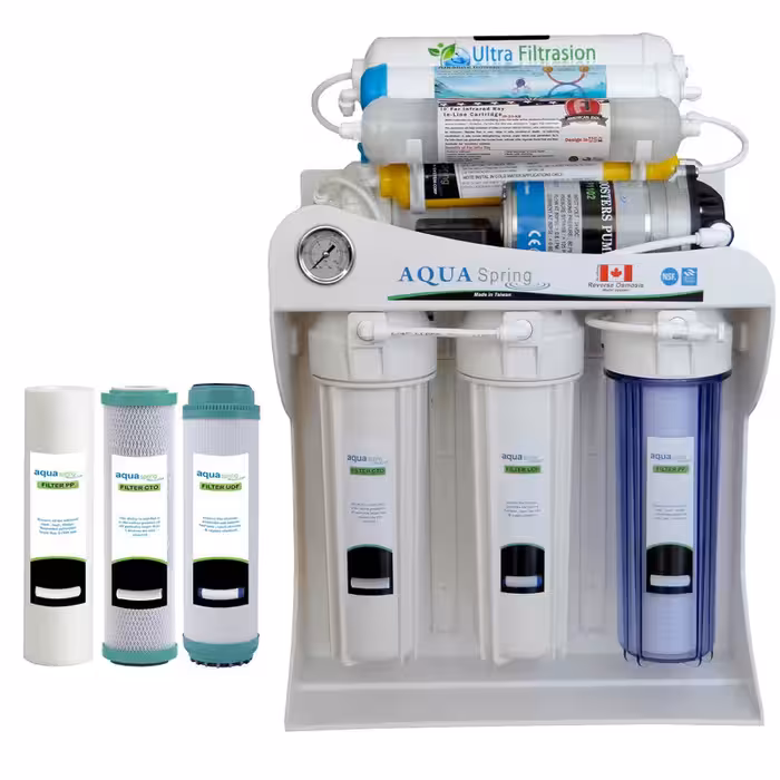 دستگاه تصفیه کننده آب آکوآ اسپرینگ مدل UF – SF3600 به همراه فیلتر مجموعه 3 عددی