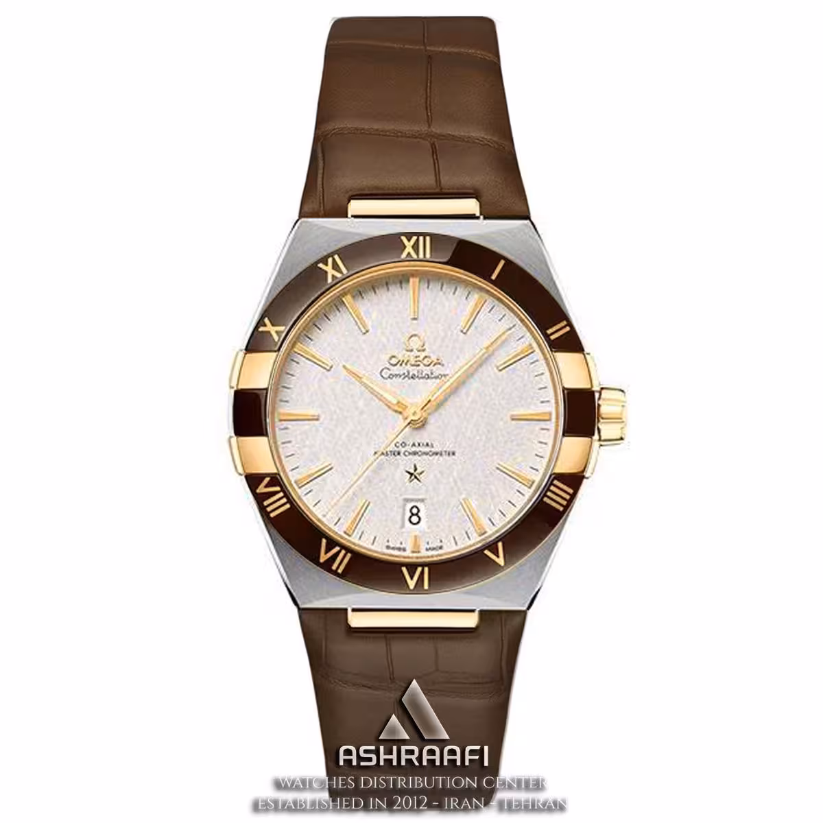 ساعت امگا کانسلیشن بند چرمی Omega Constellation Sedna-SBG3