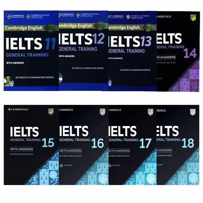مجموعه 8 جلدی Cambridge IELTS General 11-18