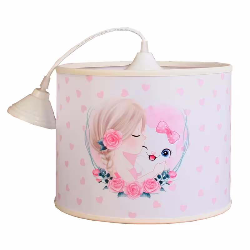 لوستر اتاق کودک با طراحی فانتزی پیشی کوچولو