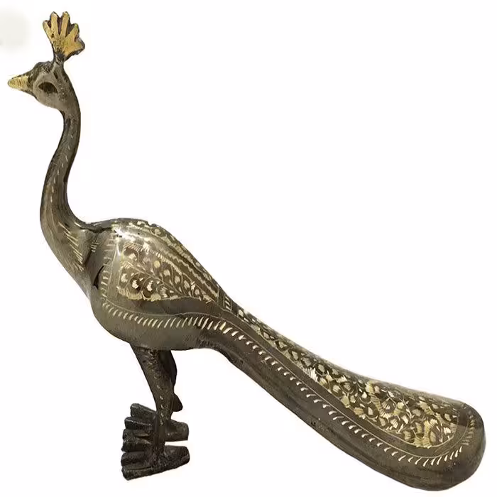 مجسمه برنزی مدل طاووس  کد 8