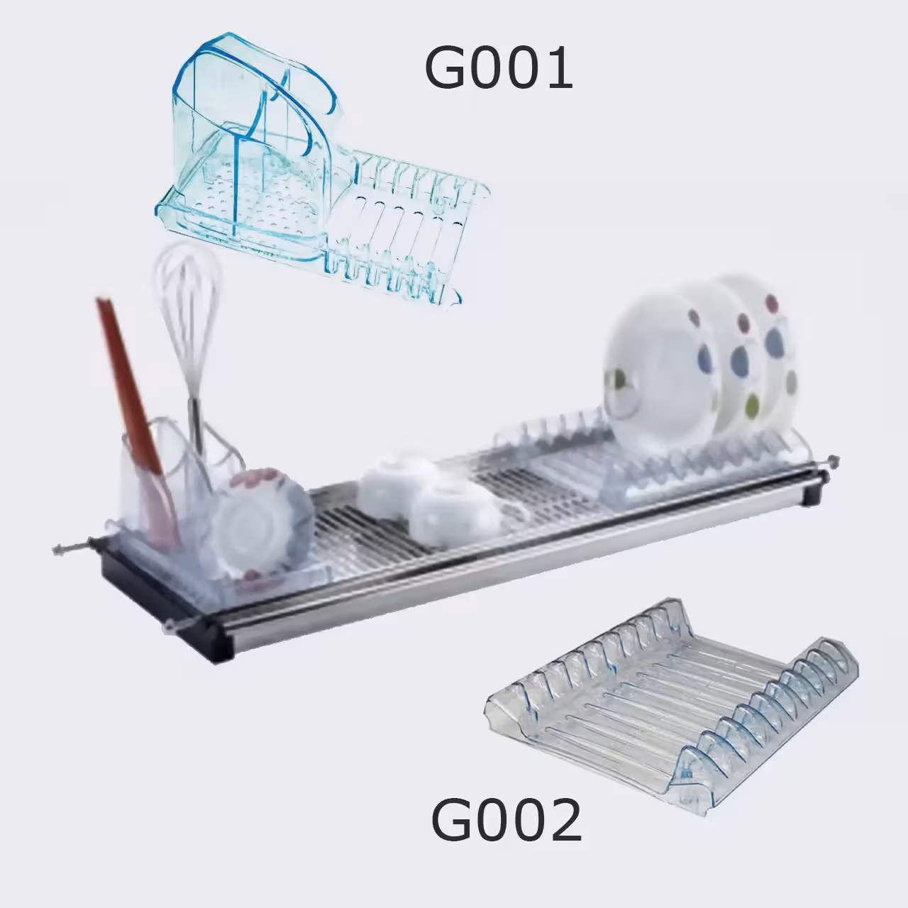 اکسسوری آبچکان بالای سینک برای قاشق و چنگال و بشقاب فانتونی G001 و G002