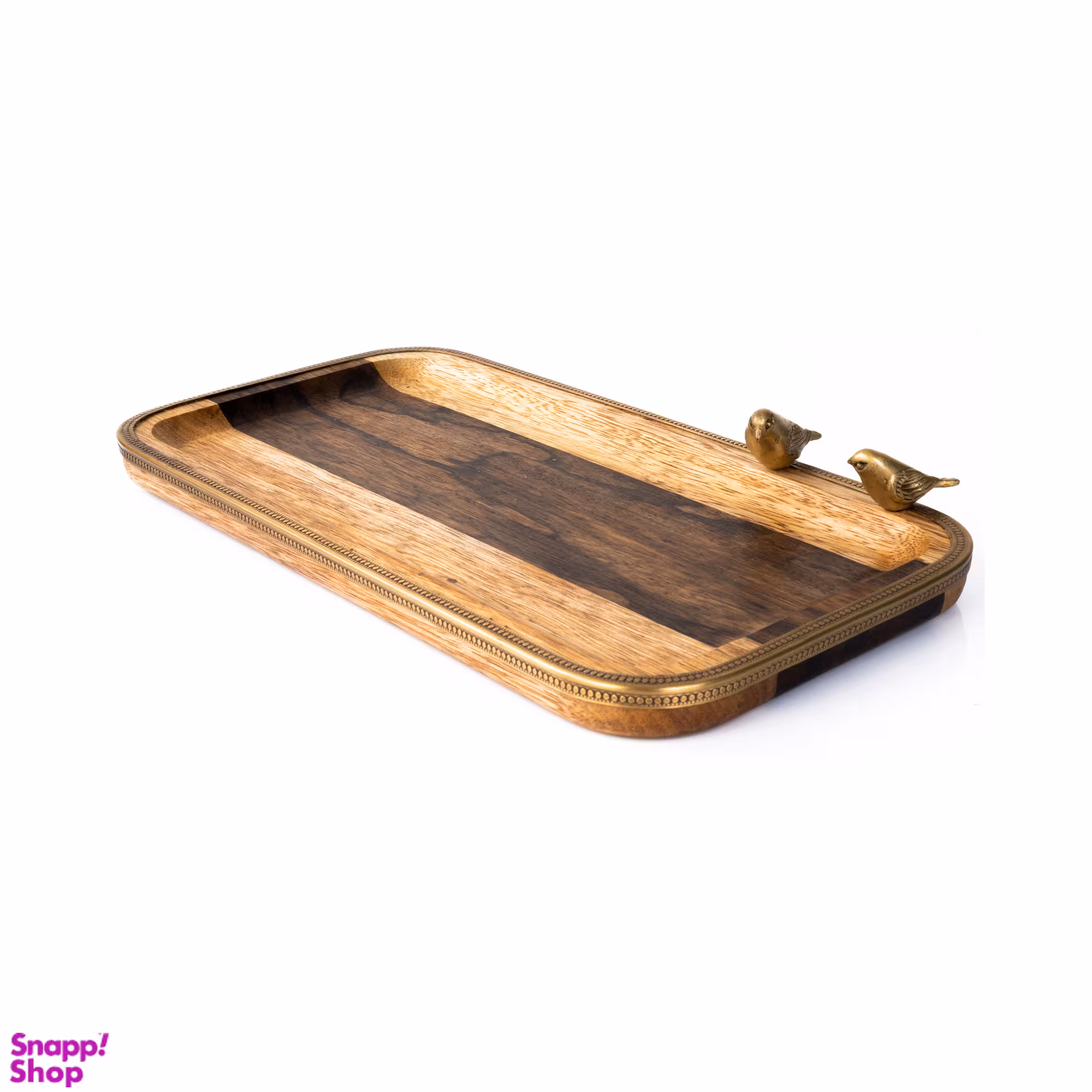 سینی مستطیل گلد کیش مدل گلدن برد سایز متوسط کد GK829459