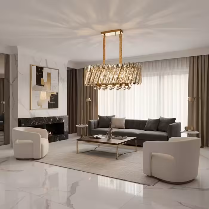 لوستر کریستالی خطی کوثر کد 7267360