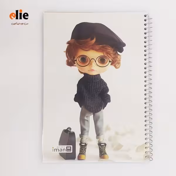 دفتر 60 برگ سیمی مجلد ایمان طرح 36