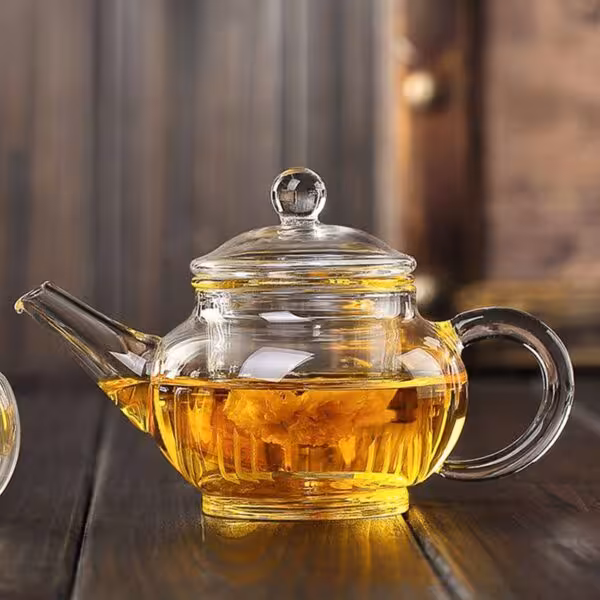 قوری کوچک پیرکس زعفران