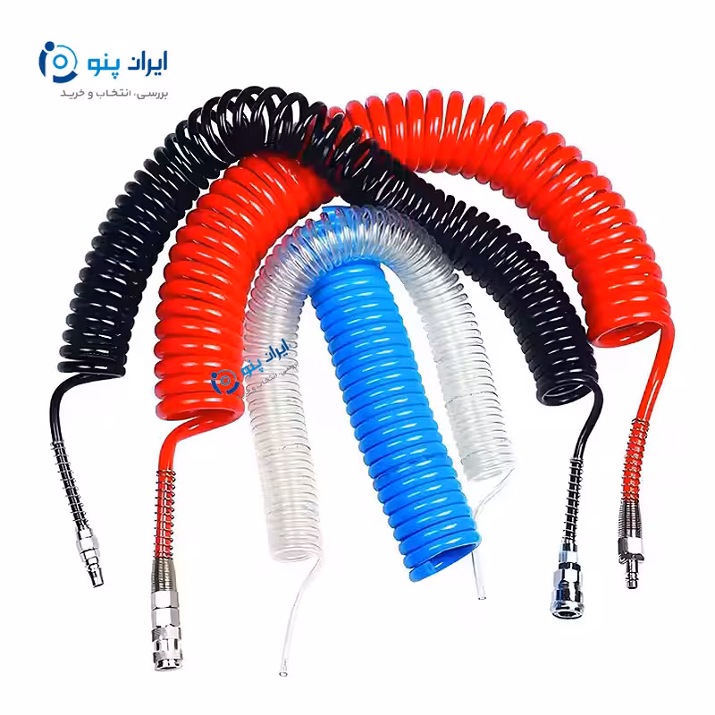 شیلنگ فنری ۵*۸ ده متری سبز LMC ال ام سی