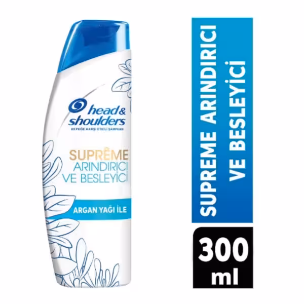 مشخصات، خرید و قیمت شامپو ضد شوره هد اند شولدرز مدل Supreme Arindirici Ve Besleyici حاوی روغن آرگان 300 میل ⭐️ ویان مارکت
