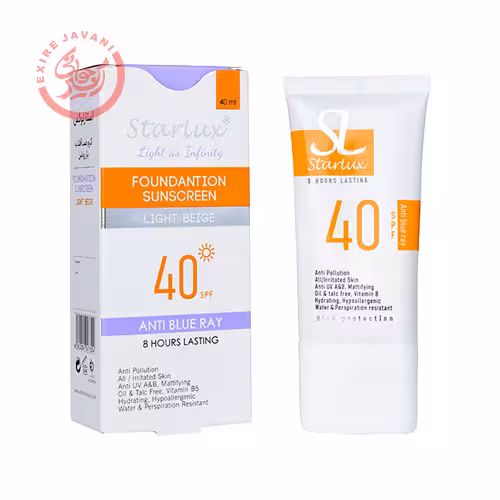 استارلوکس کرم ضدآفتاب بژ روشن جدید spf 40