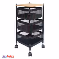 جا پیازی آسمان مدل توری متحرک 3 طبقه مربع چوب دار