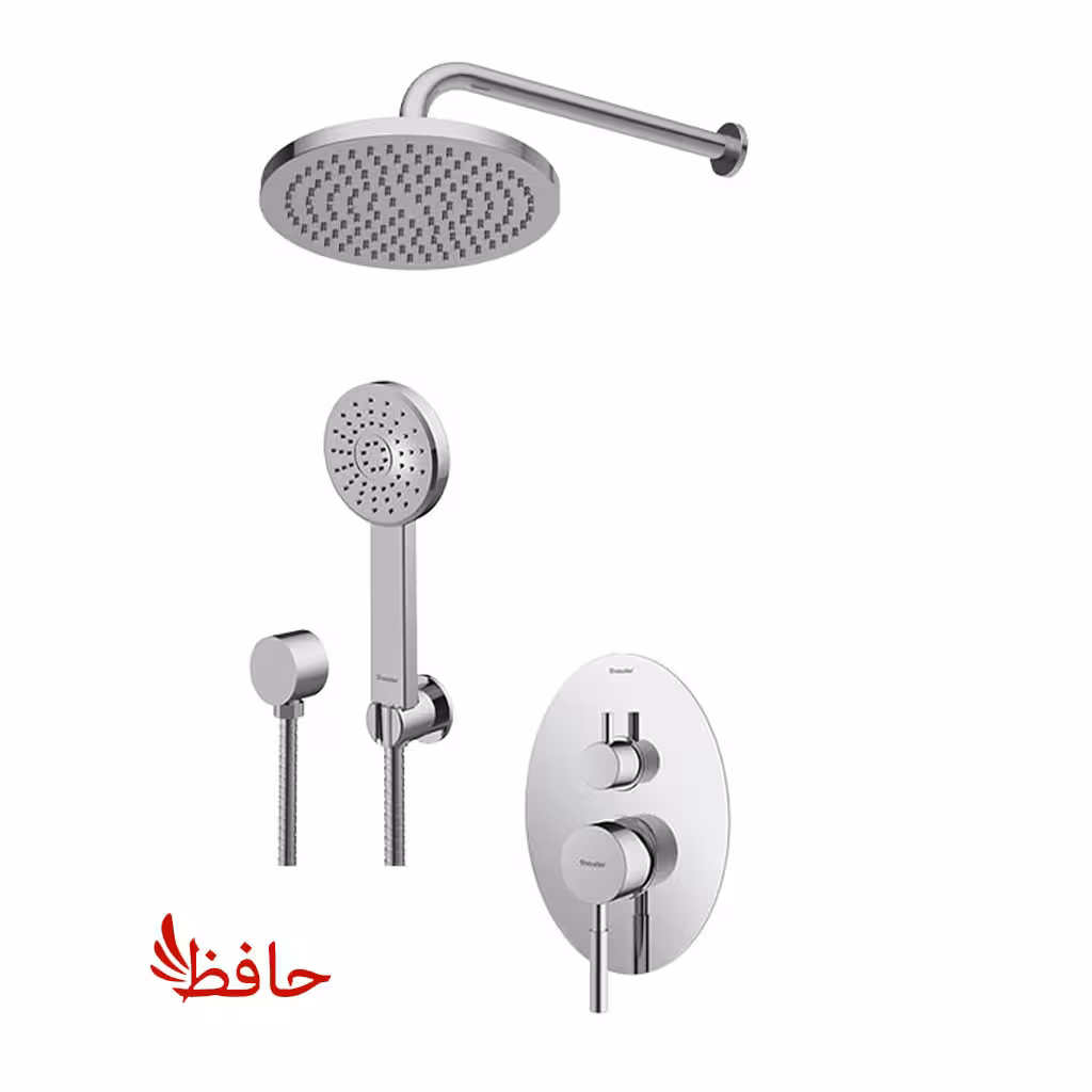 شیر حمام توکار شودر مدل روگن کروم تیپ 3