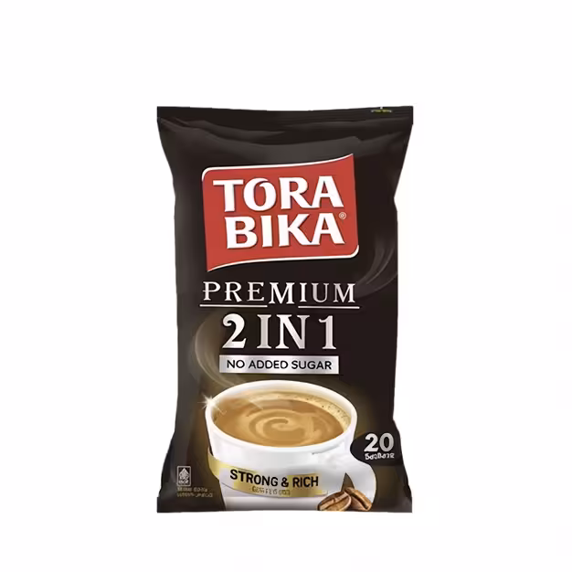 کافی میکس تورابیکا پرمیوم بدون شکر | Torabika Premium 2 in 1 Coffee Mix 20 Sachets
