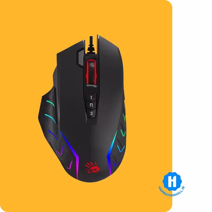 ماوس گیمینگ سیم دار A4TECH مدل Bloody J95S با نورپردازی RGB