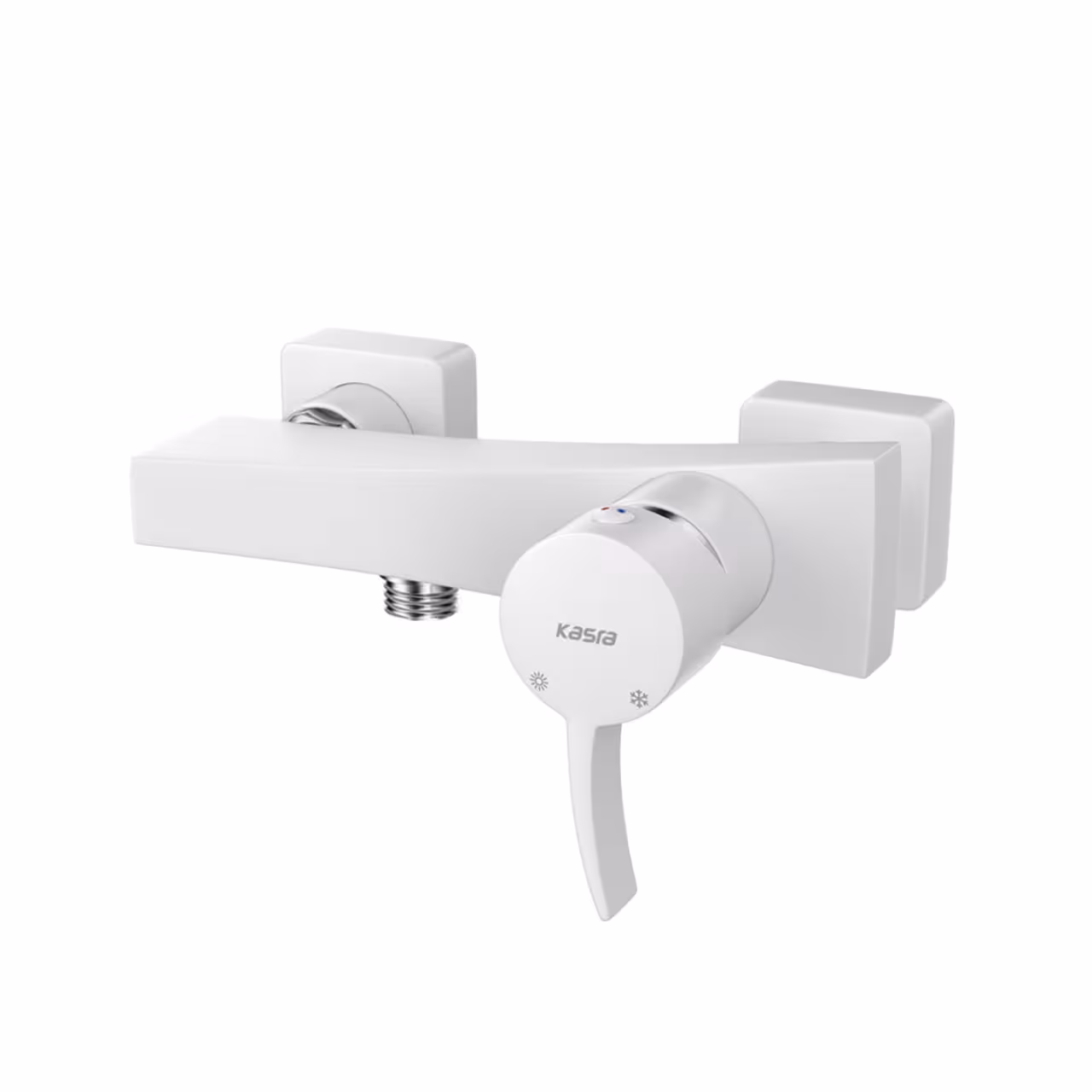 شیر توالت کسری مدل فیروزه (فیورنزو) سفید کروم