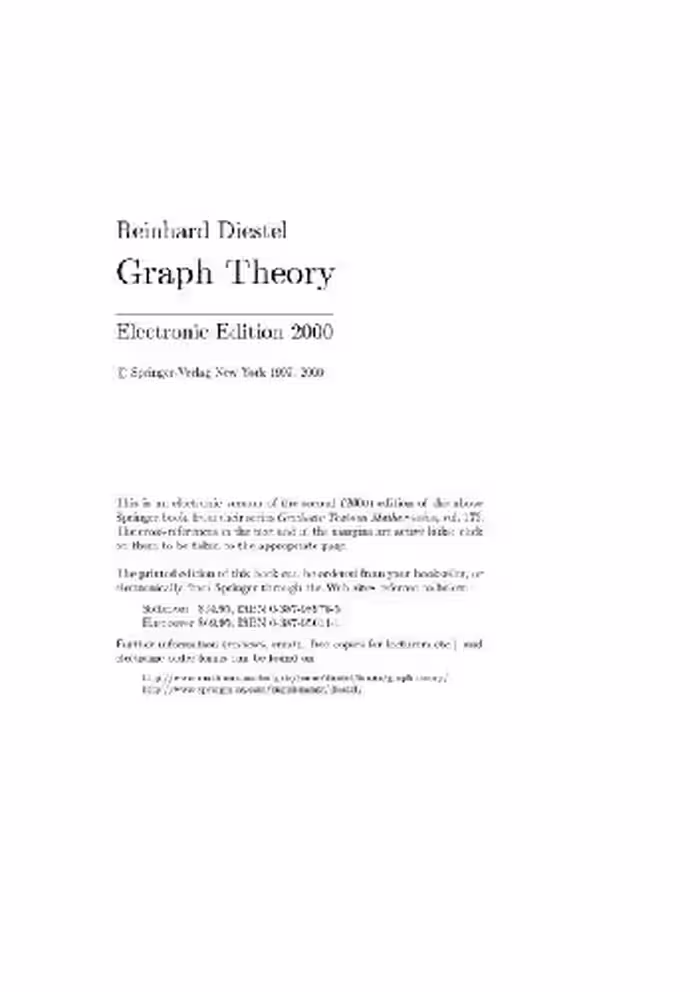 خرید و دانلود نسخه کامل کتاب Graph Theory