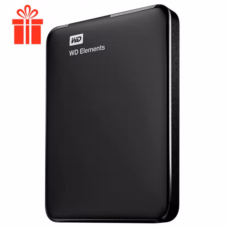 هارد اکسترنال وسترن دیجیتال Western Digital Elements 320GB   هدیه کیف هارد