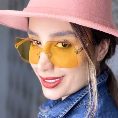 عینک آفتابی بوربری زرد