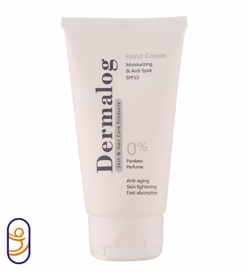 کرم مرطوب کننده دست حاوی ضدلک با SPF15 درمالوگ