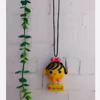 آویزماشین  جوجه  پاپیون قرمز خال خالی | amazonchi