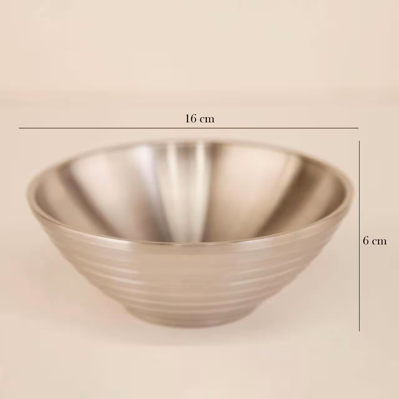 کاسه مخروطی شیاردار سیلور مات متوسط آسا
