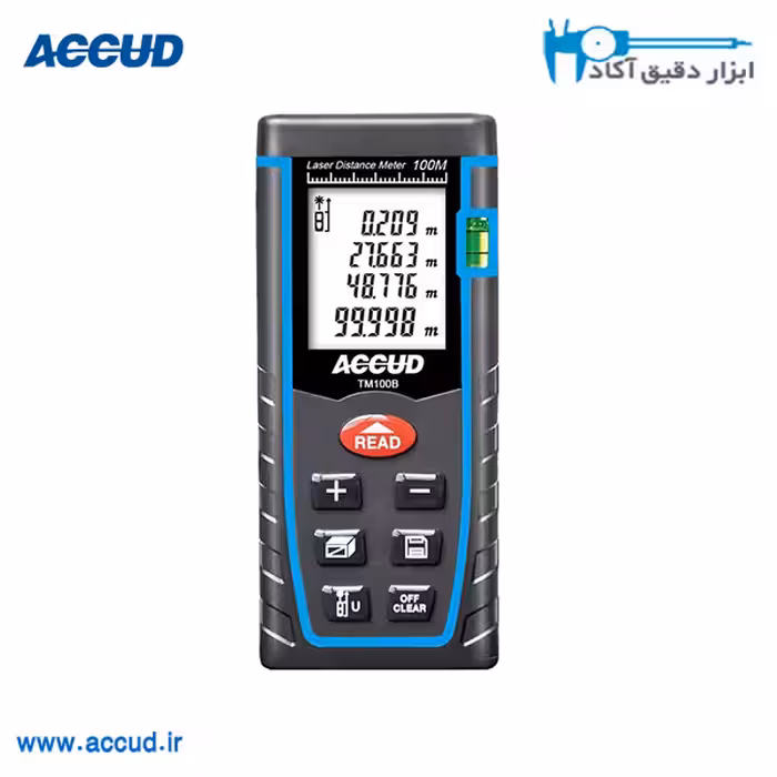 متر لیزری 40 متری (حجم-مساحت زاویه) Accud (اکیود اتریش) مدل TM40