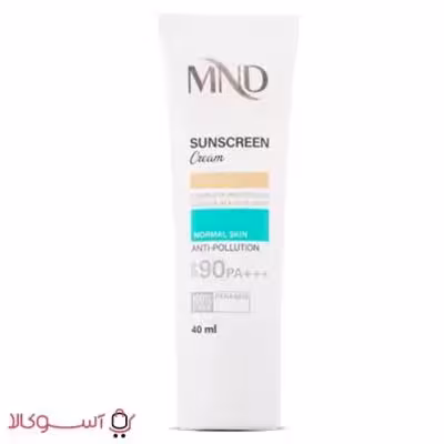 کرم ضد آفتاب ام ان دی مدل spf 90 رنگ بژ روشن پوست نرمال حجم 40 میل