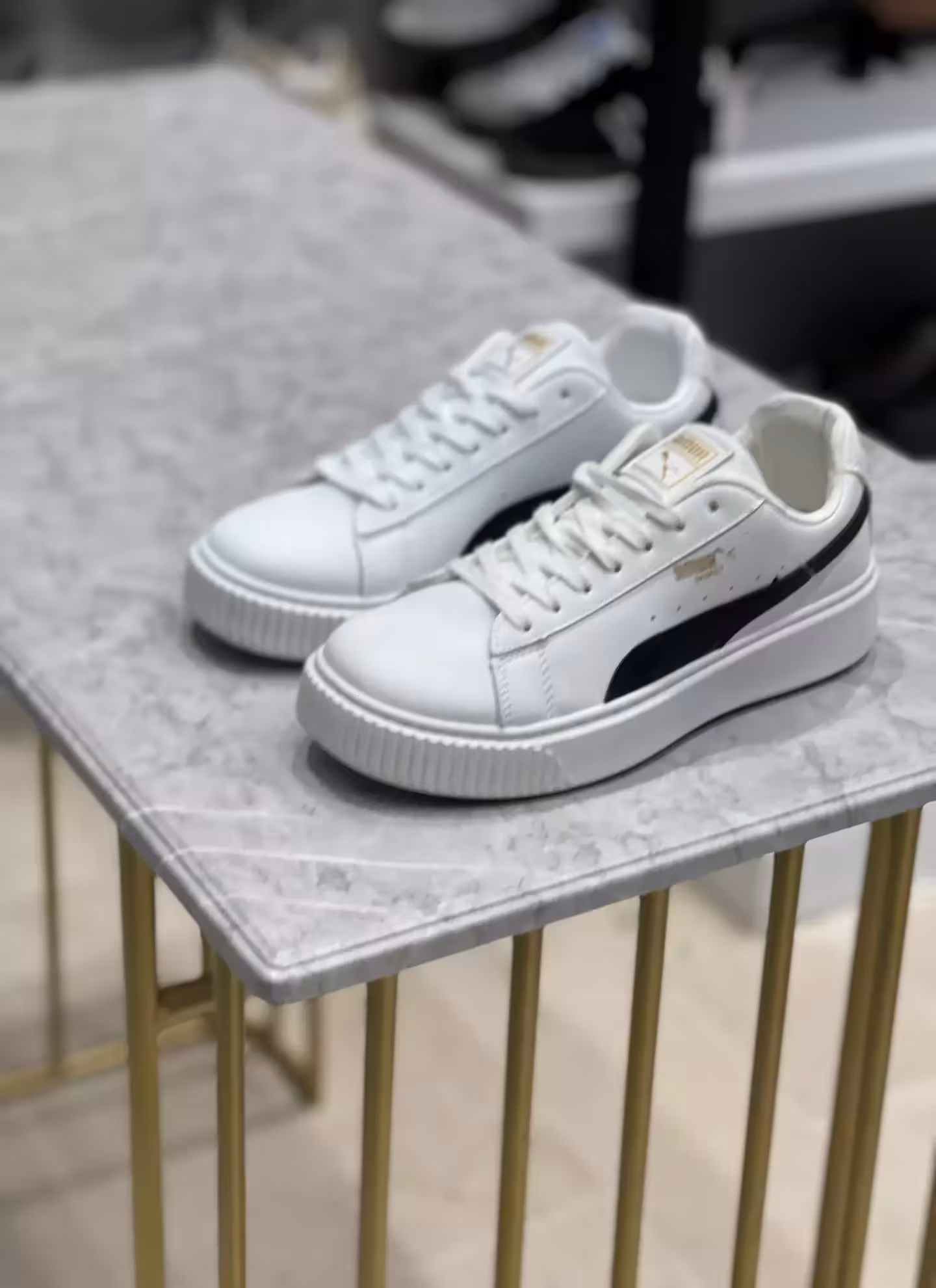 ونس وارداتی پوما مردانه کد m4027 رنگ سفید مشکی سایز44