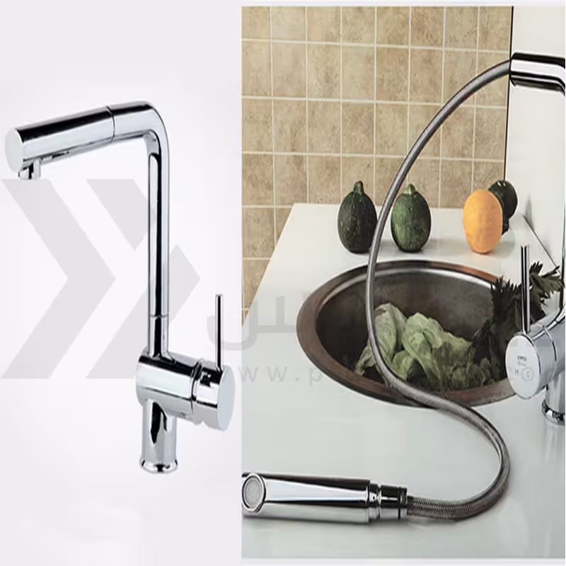 شیر ظرفشویی شلنگدار راسان شبنم