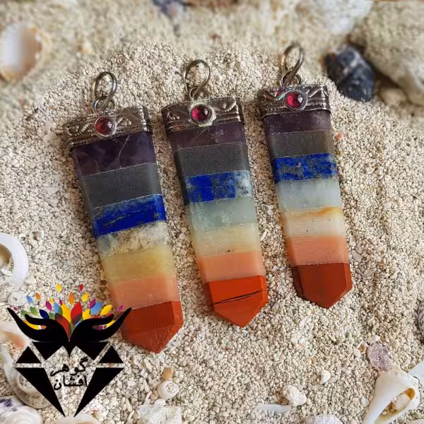 گردنبند هفت سنگ چاکرا کد G_1556