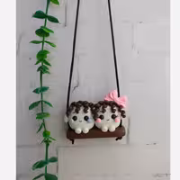 آویزماشین قند دوتایی موفر قهوه ای | amazonchi