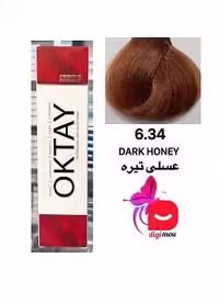 رنگ موی اکتای طیف عسلی شماره 6.34 رنگ عسلی تیره