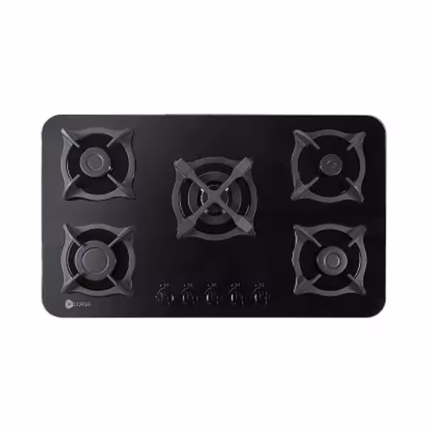 اجاق گاز درسا مدل آنا 5 شعله شیشه ای مشکی