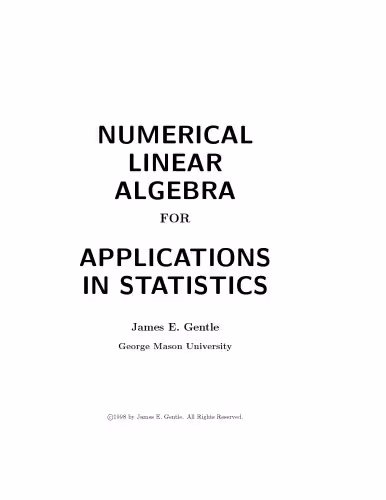 خرید و دانلود نسخه کامل کتاب Numerical Linear Algebra for Applications in Statistics