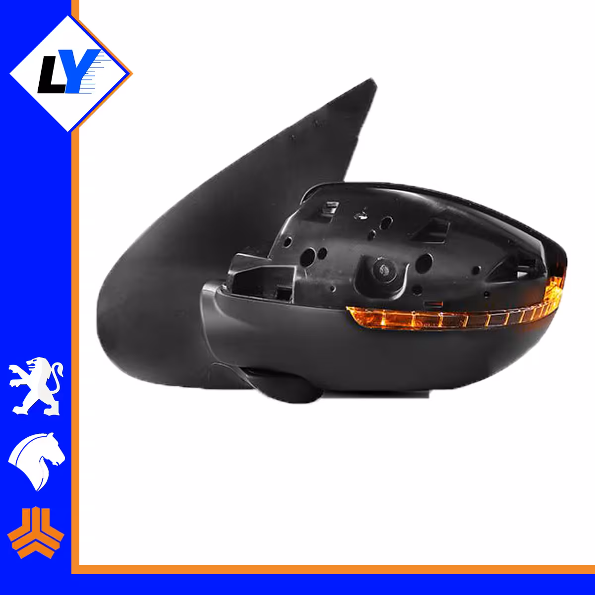 اینه بغل برقی 207 راهنما دار (سمت مورد نظر انتخاب شود)