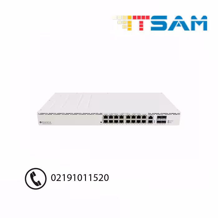 روتر سوئیچ میکروتیک مدل CRS320 8P 8B 4S RM