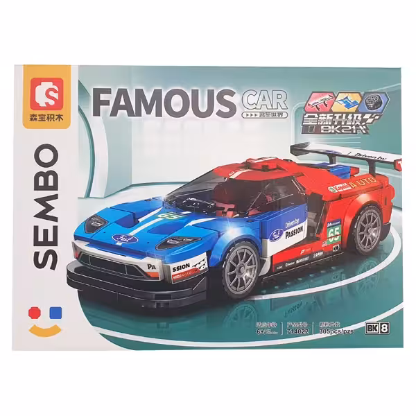 لگو ساختنی سمبو بلاک ماشین مسابقه Sembo Block Famous Car 714022